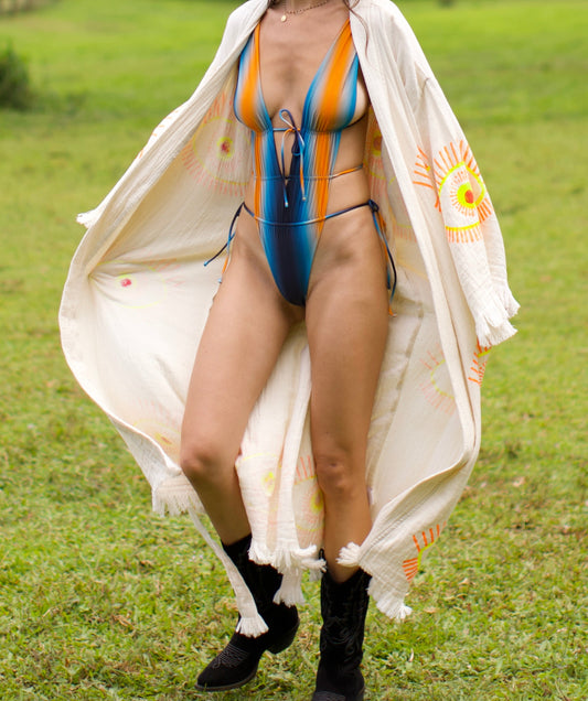 Heart of Gold Open Back Swimsuit