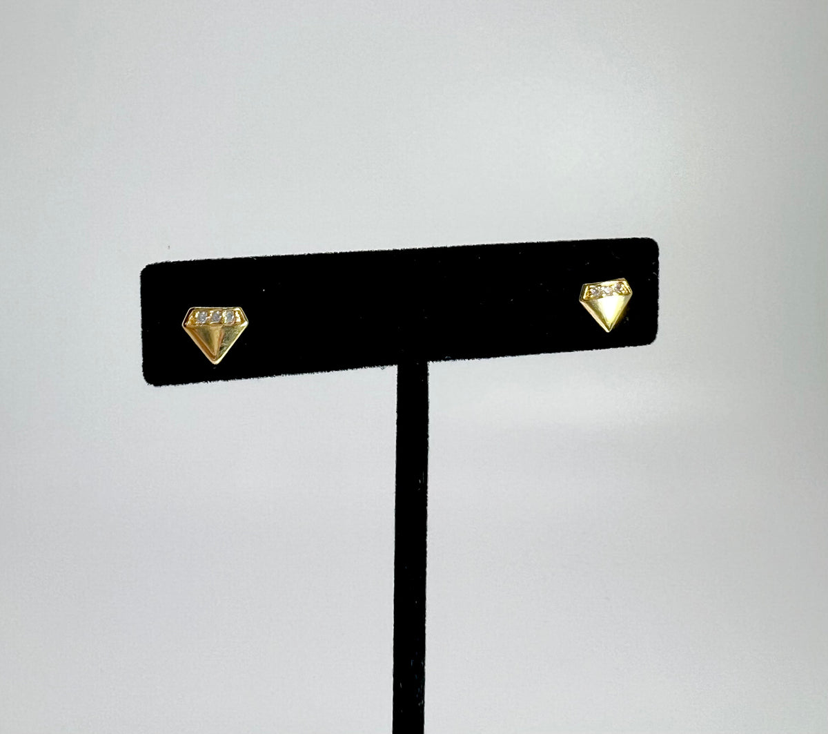 Diamond Shape CZ Stud