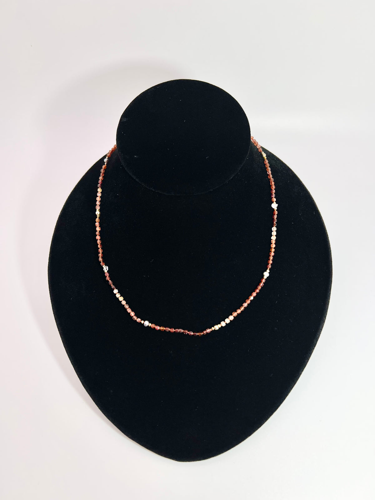 Square Spinel Stone w/ Fresh Water Pearls & Herkimer Diamonds - Necklace