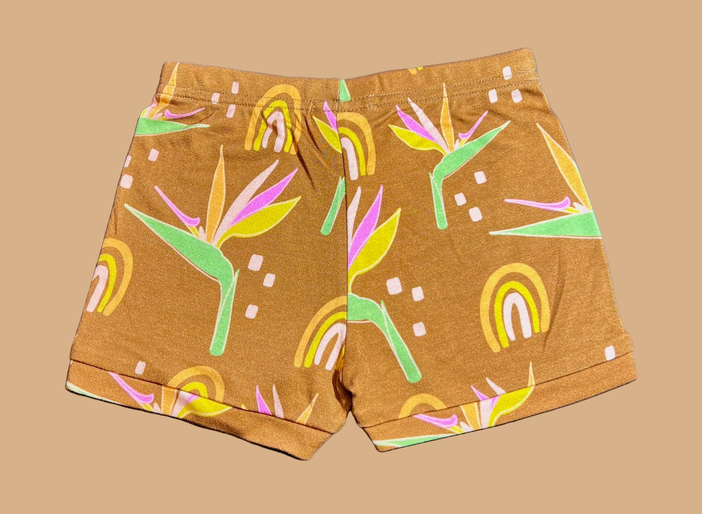 Stretchy Shorts - Retro Paradise