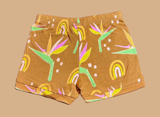 Stretchy Shorts - Retro Paradise