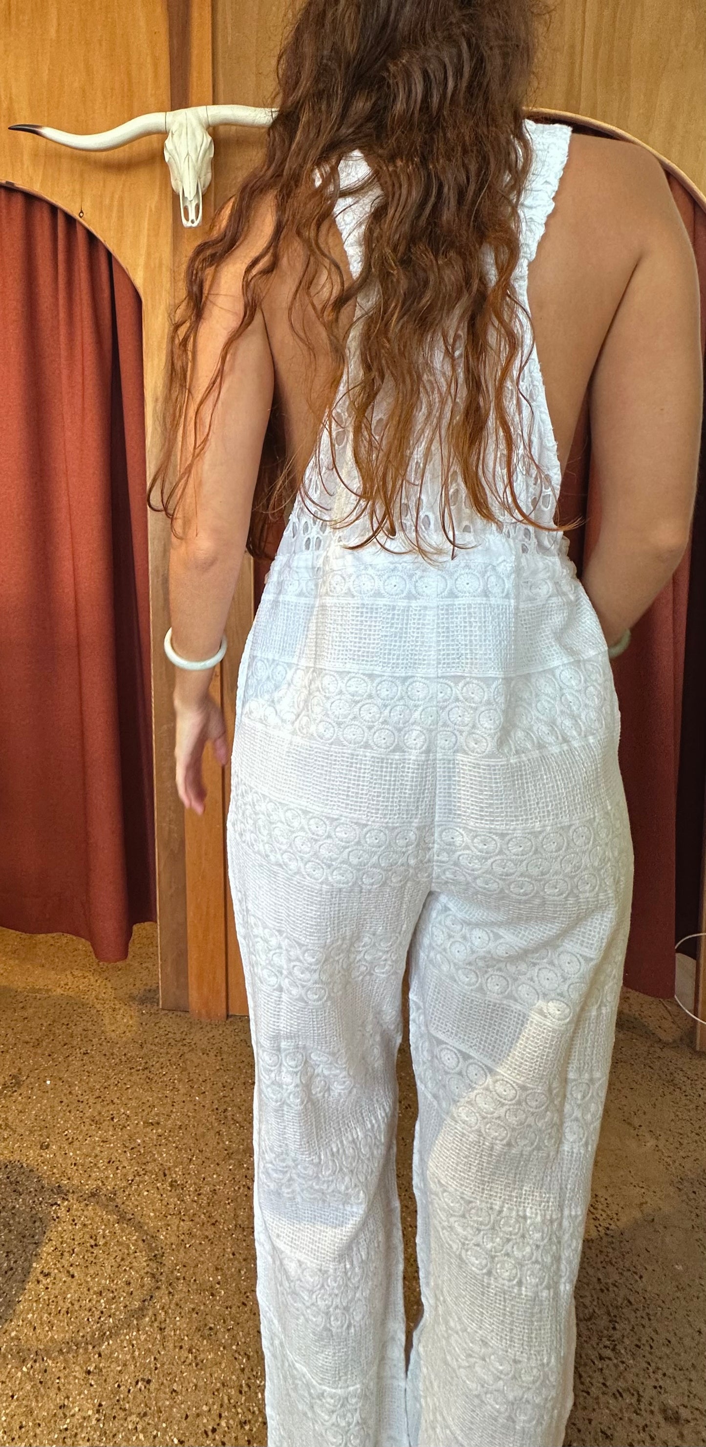 Luna Overalls - White