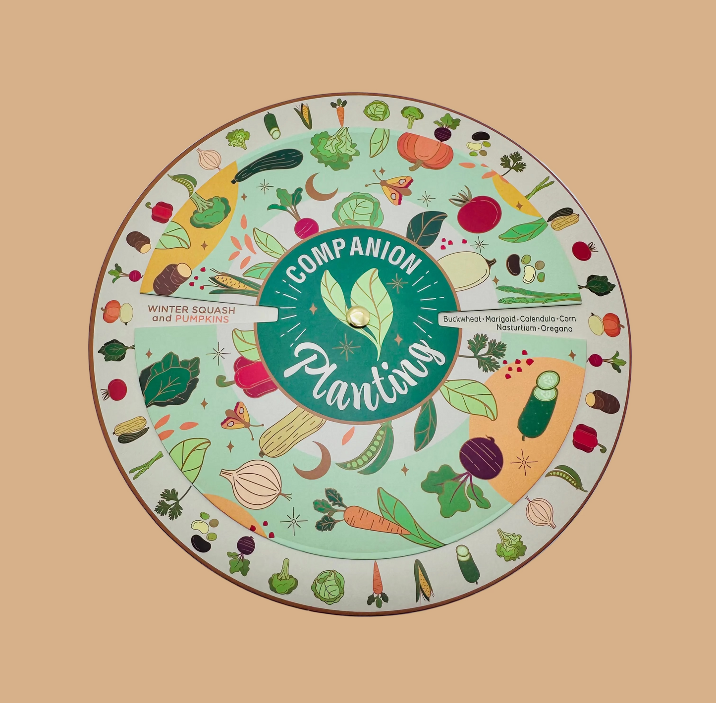 Companion Planting Spin Wheel