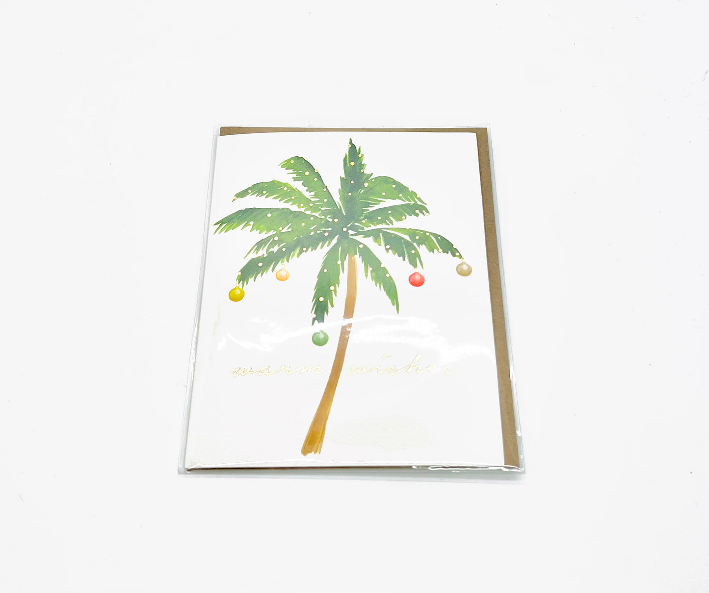 Warm Wishes, Christmas Palm Tree - Card