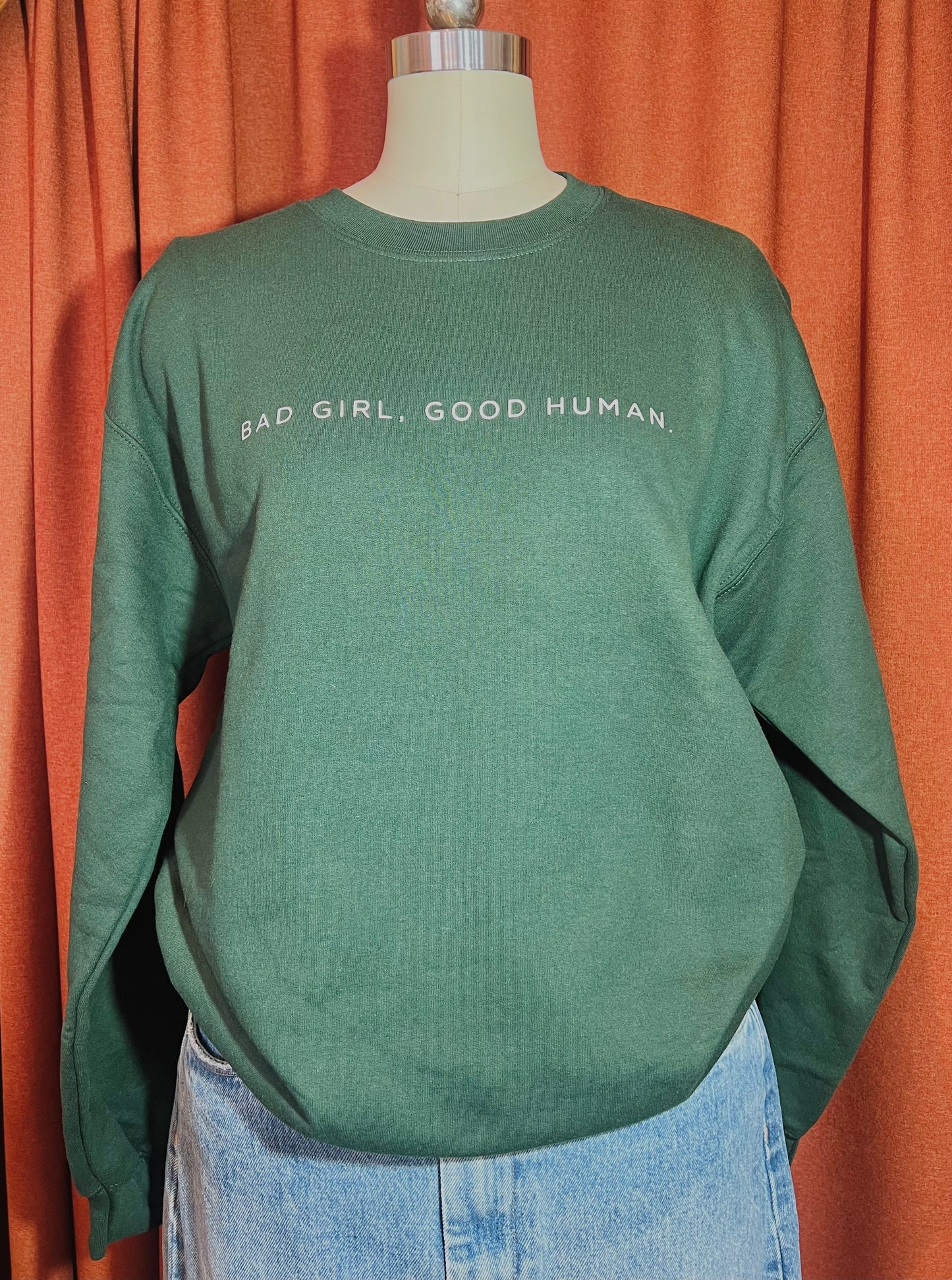 BGGH LS Crewneck - Forest Green