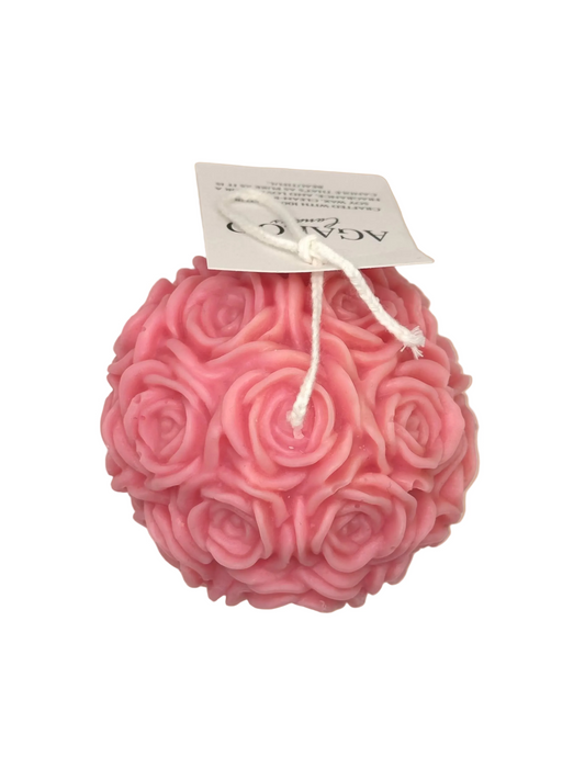 Rose Ball Candle - Handmade