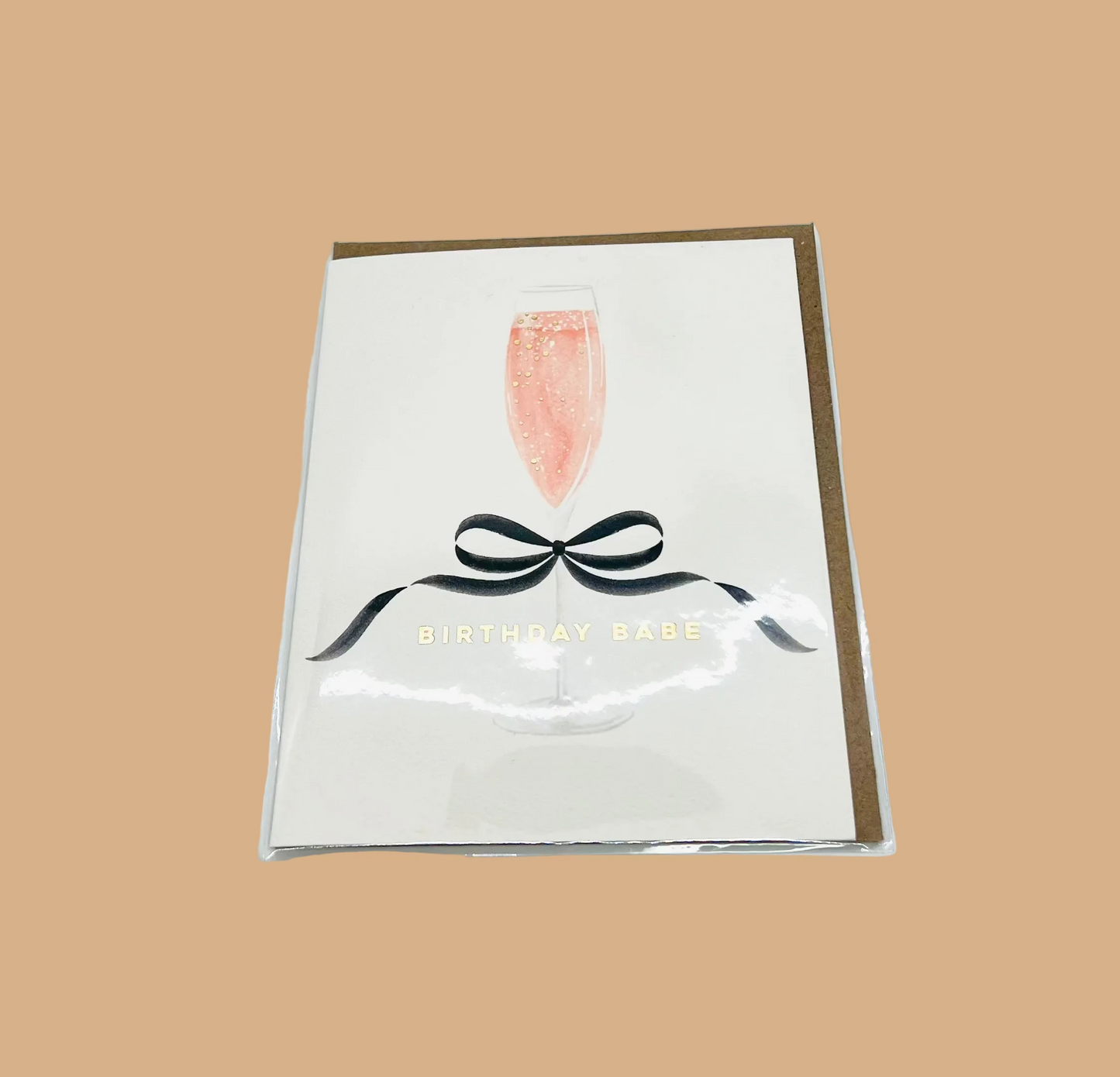 Birthday Babe, Champagne - Card