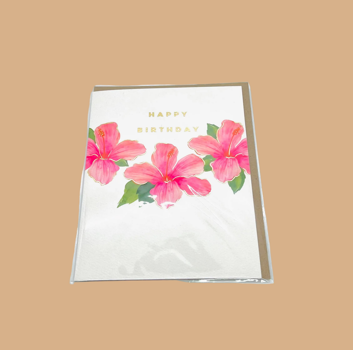 Happy Birthday Hibiscus - Card
