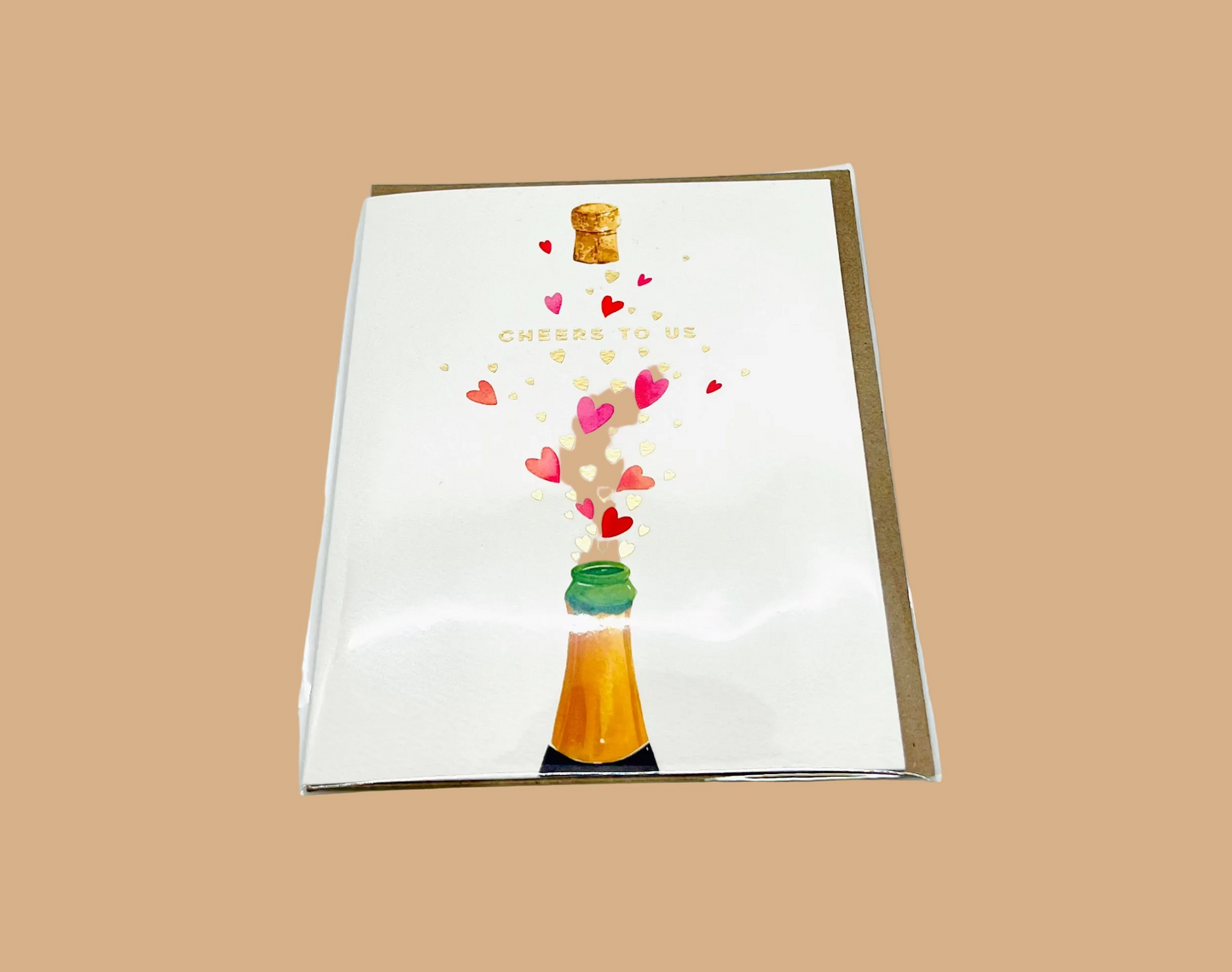 Cheers To Us, Champagne - Card