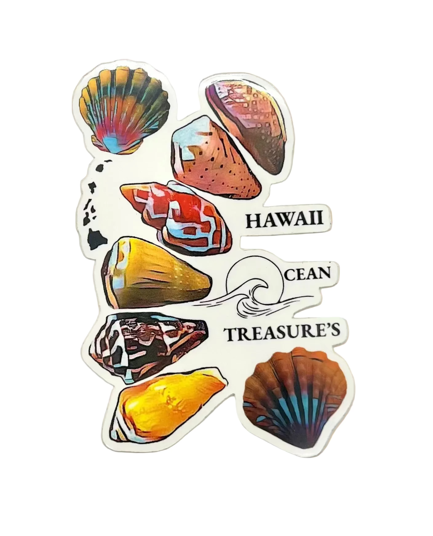 Hawaii Ocean Treasures w/ Islands - Sticker