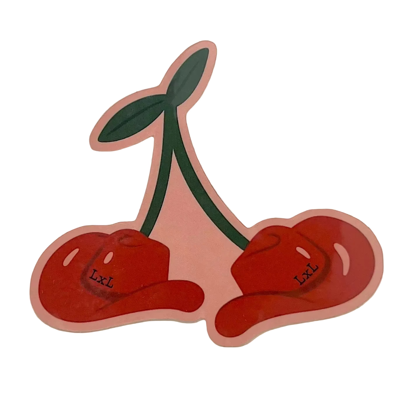 Cherry Hat - Logo Sticker