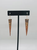 Dagger Cut Earrings - 14k GF