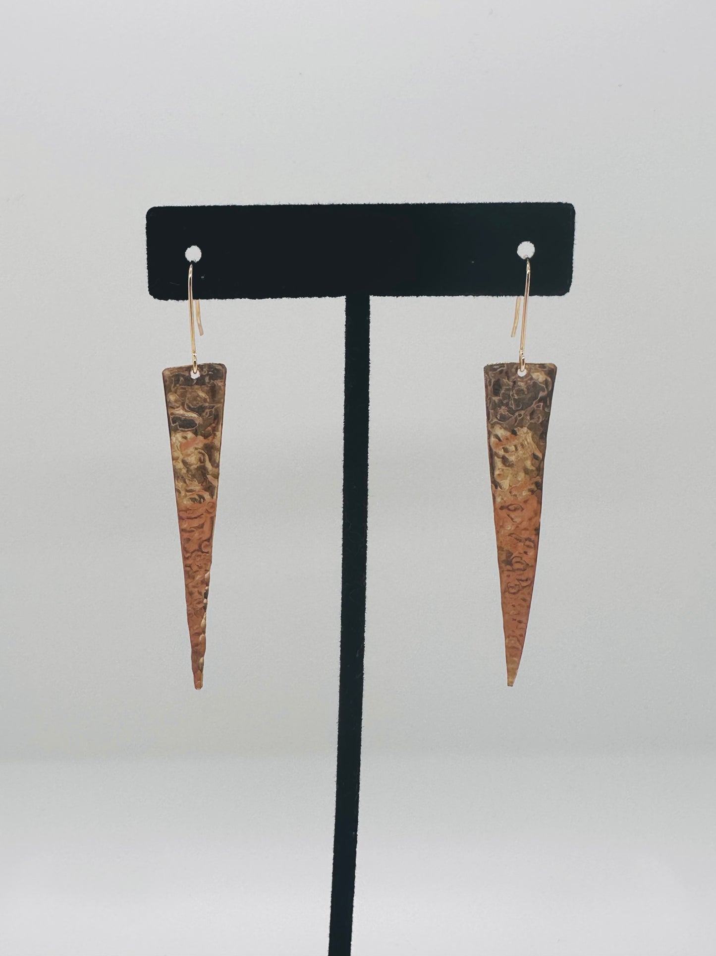 Dagger Cut Earrings - 14k GF