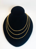 Mini Puffy Links Chain 18kGF