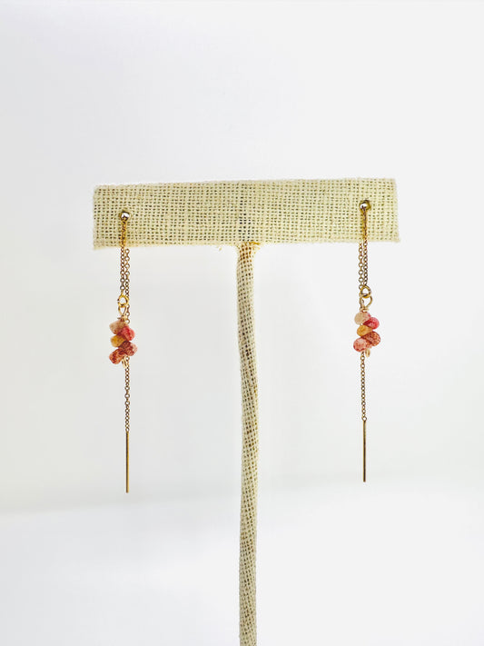 Kahelelani Shell Threader Earring’s - 14k GF