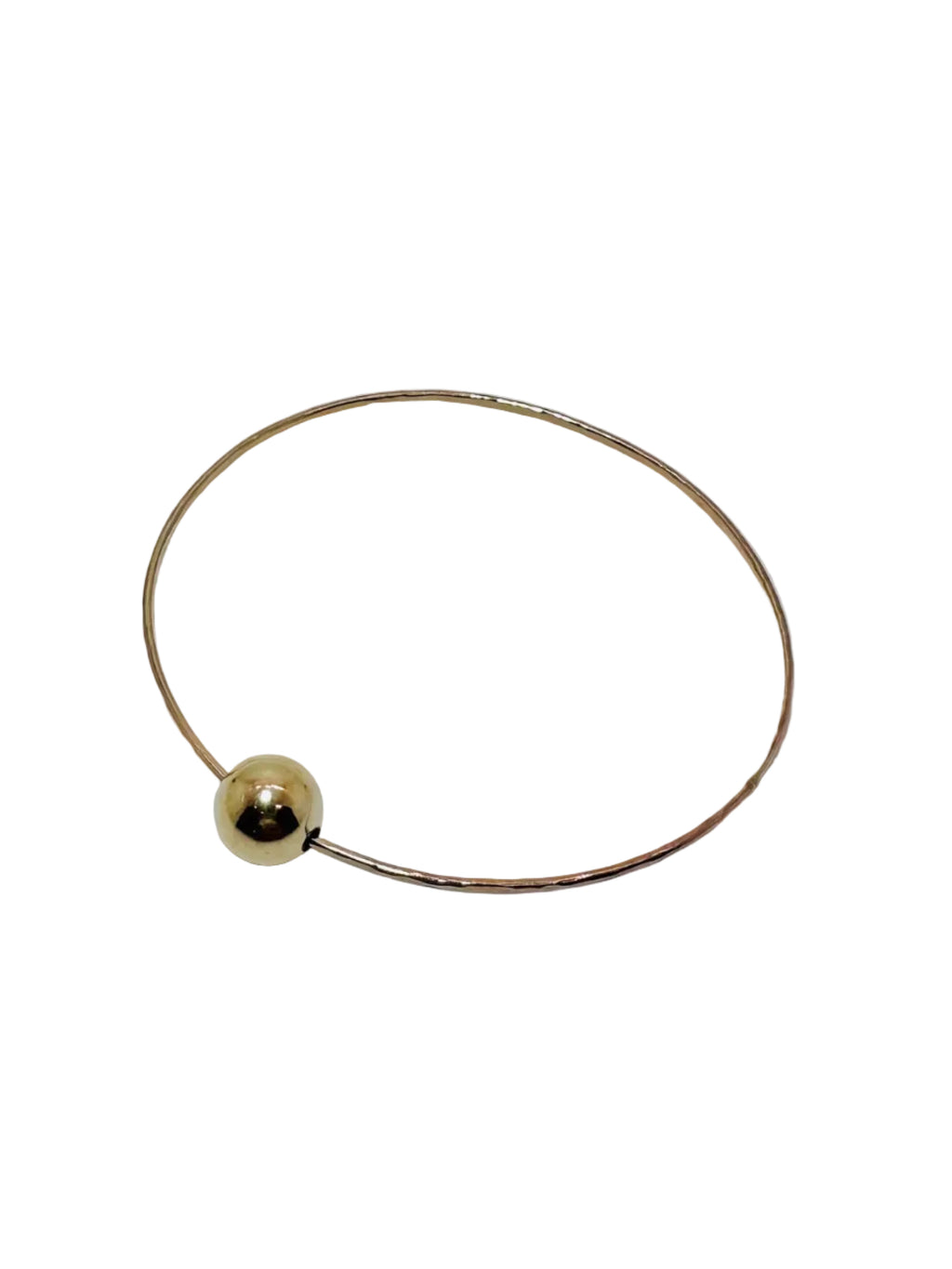 Single Ball Bangle - 14k GF