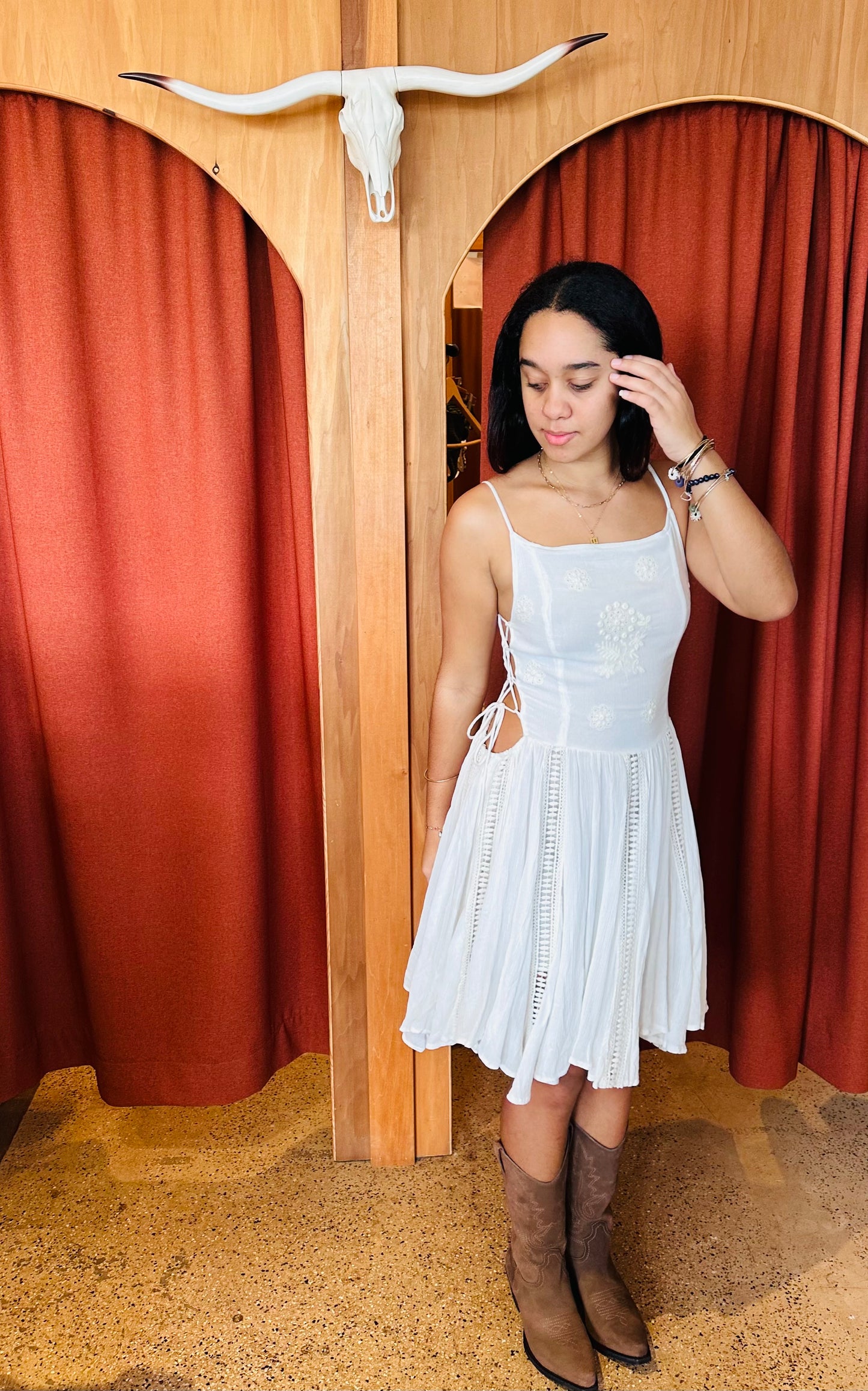 Sugar Mini Dress - White