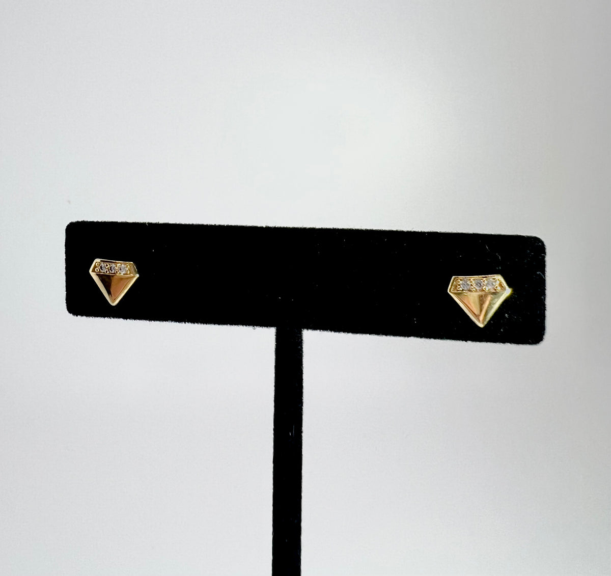 Diamond Shape CZ Stud