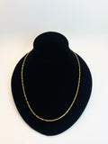 Mini Paperclip Chain 18kGF