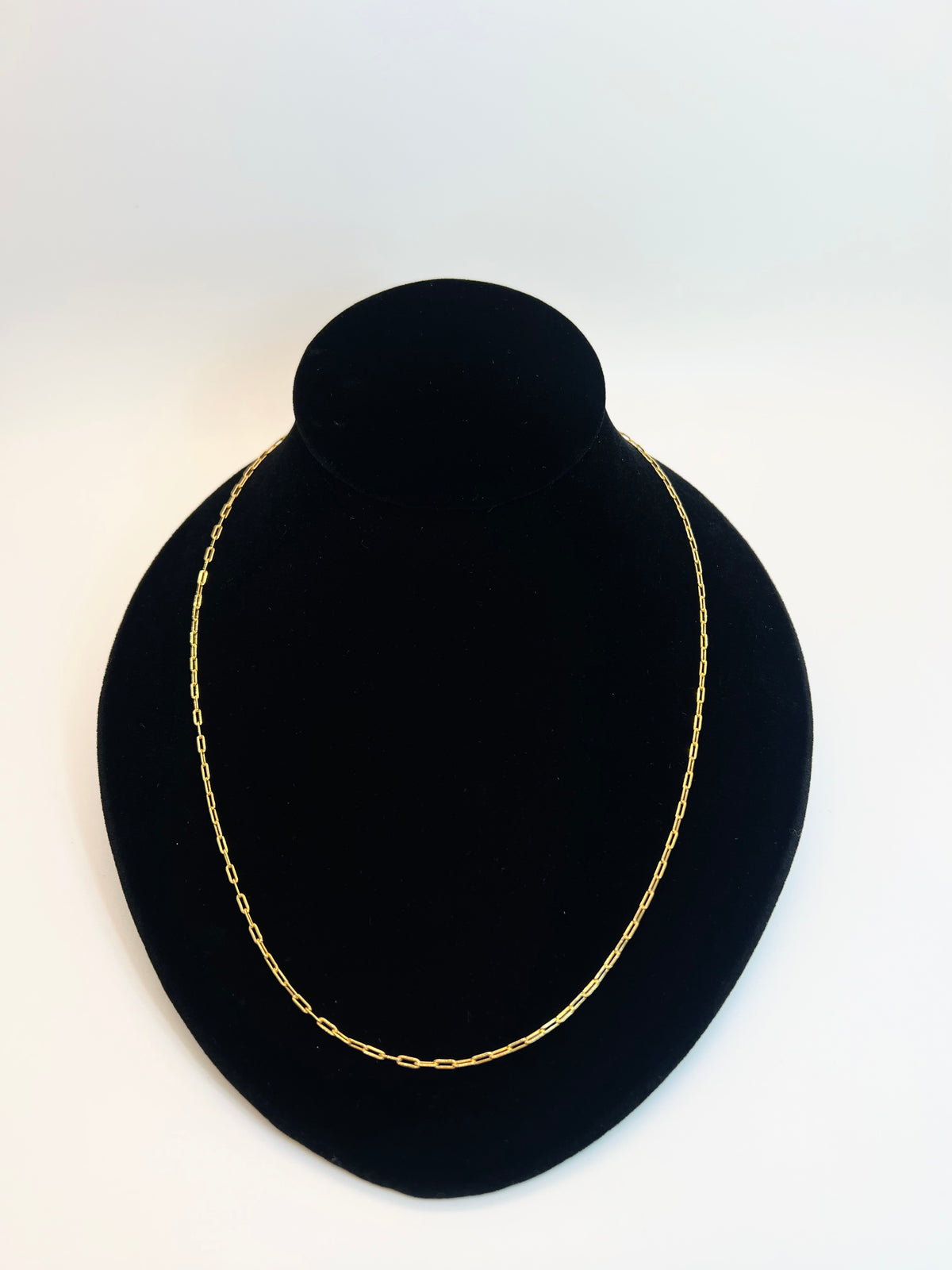 Mini Paperclip Chain 18kGF