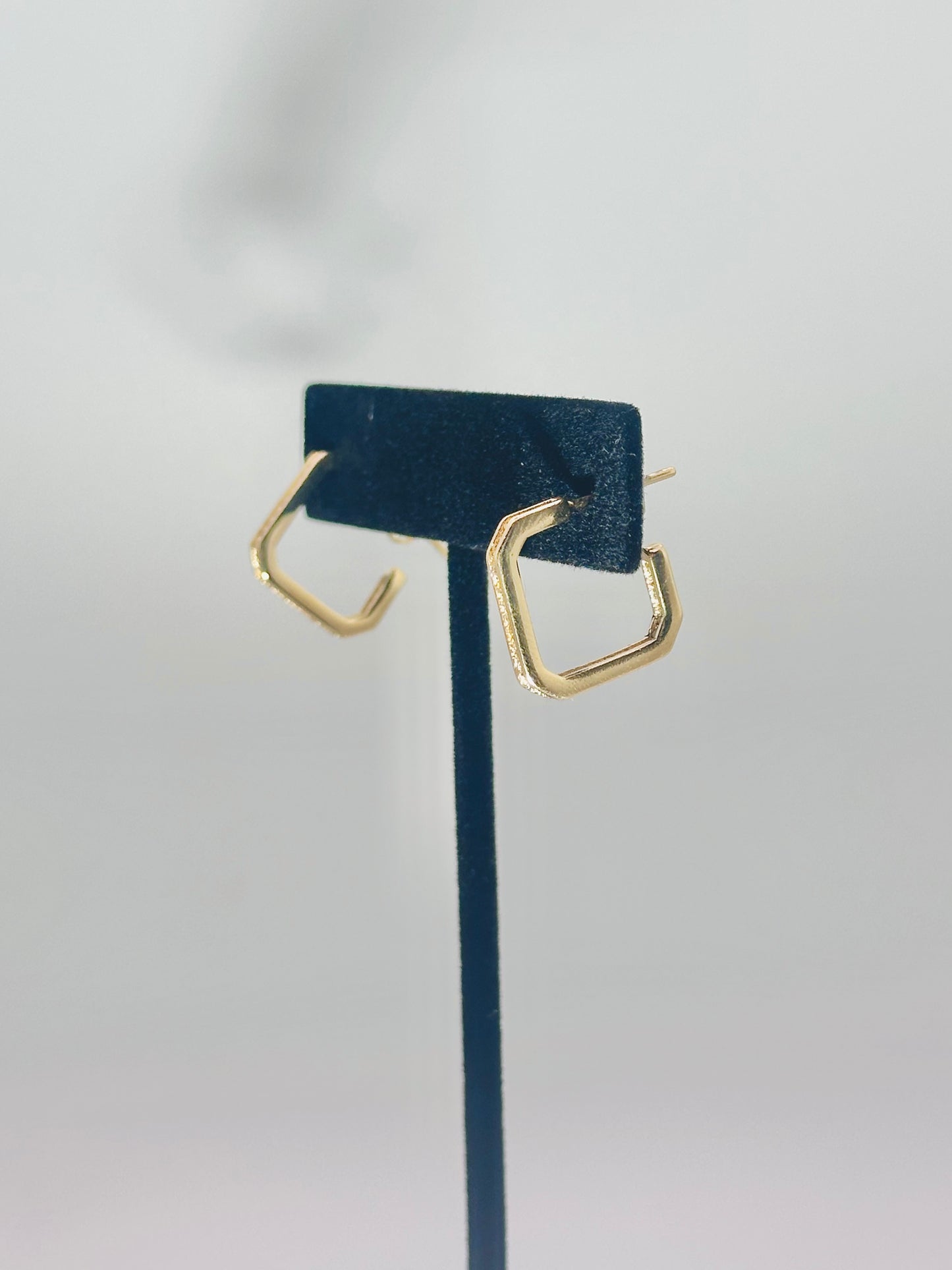 17mm Open Square CZ Earring’s