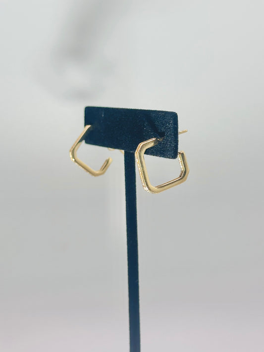 17mm Open Square CZ Earring’s