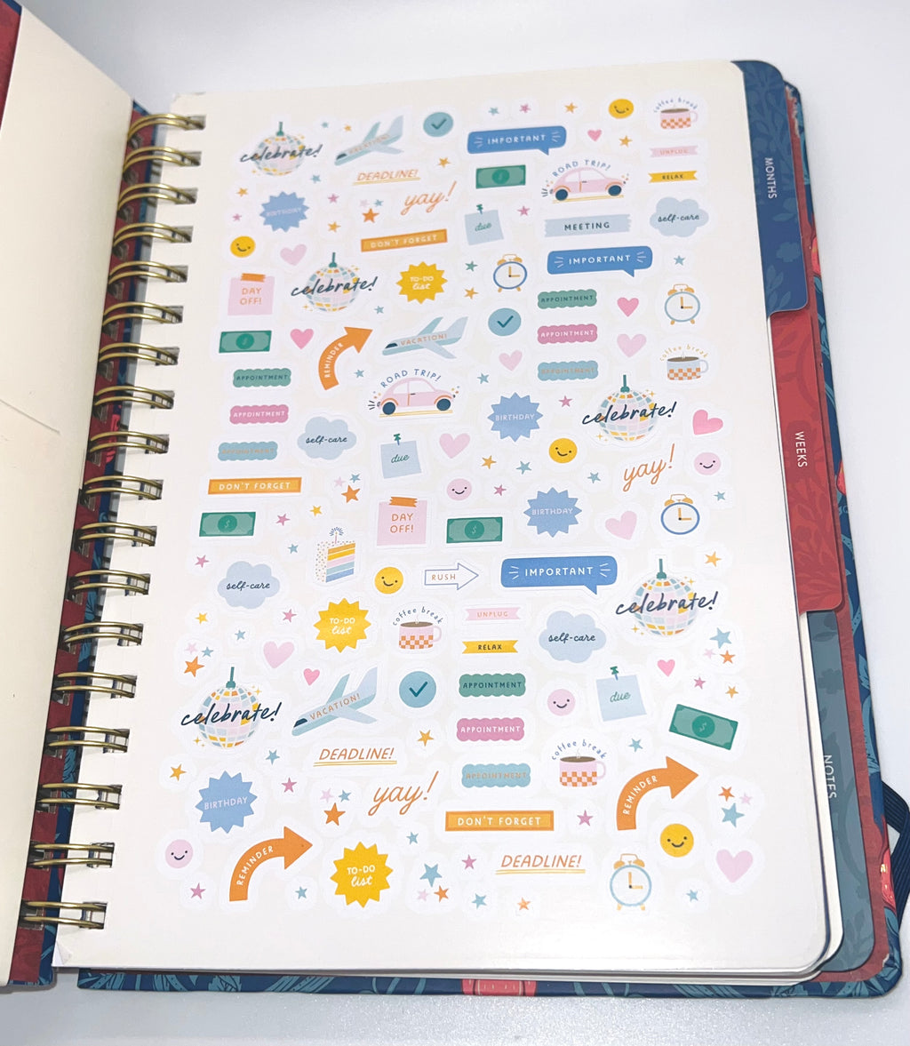 Garden Renaissance Undated Tri-Tab Planner
