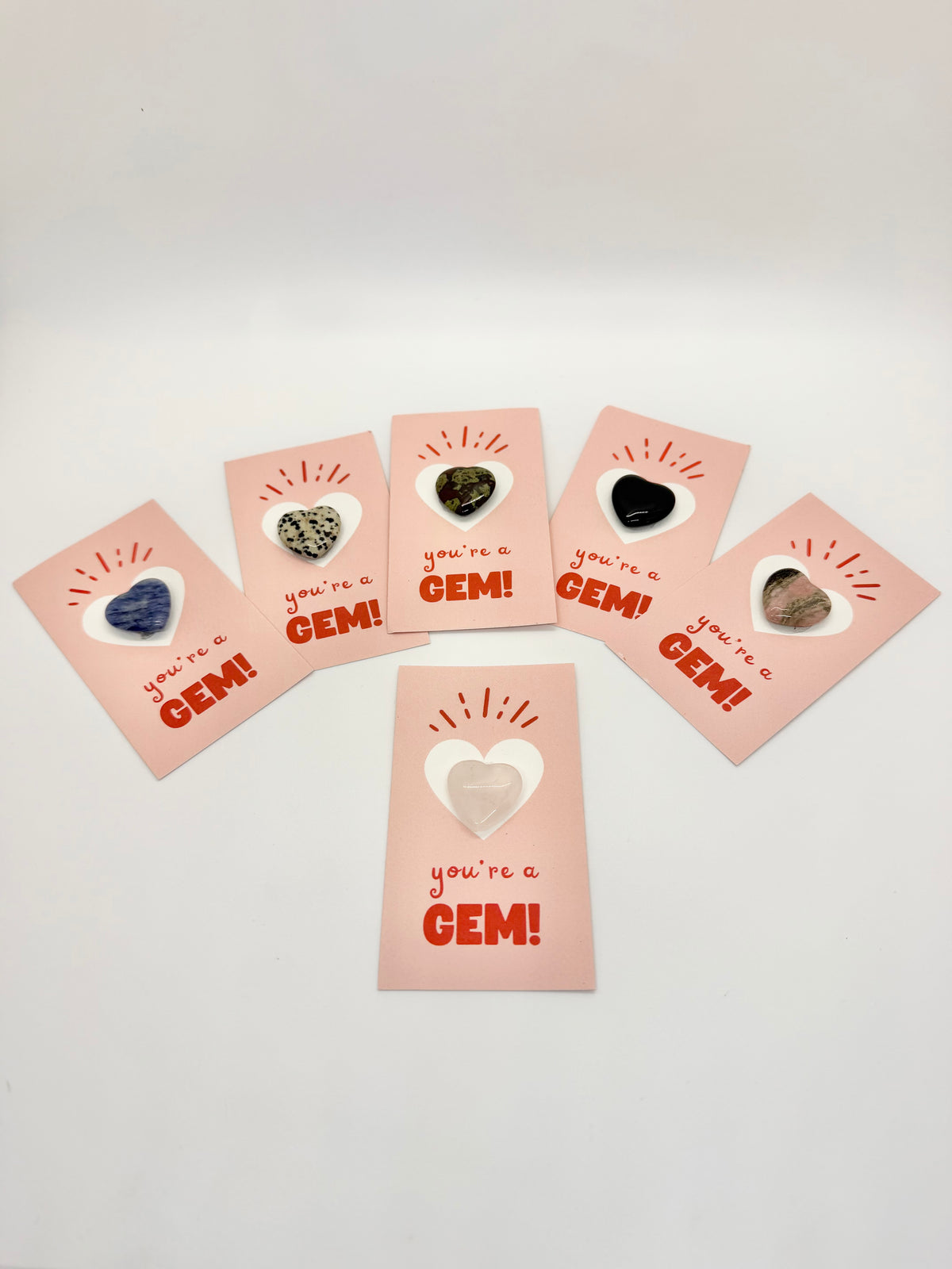 You’re a Gem - Mini Crystal Heart Greeting Card