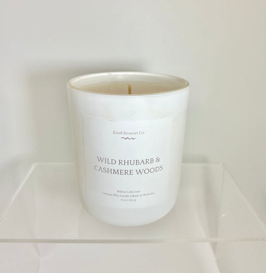 Wild Rhubarb & Cashmere Woods Candle