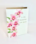 Orchid New Mom Card