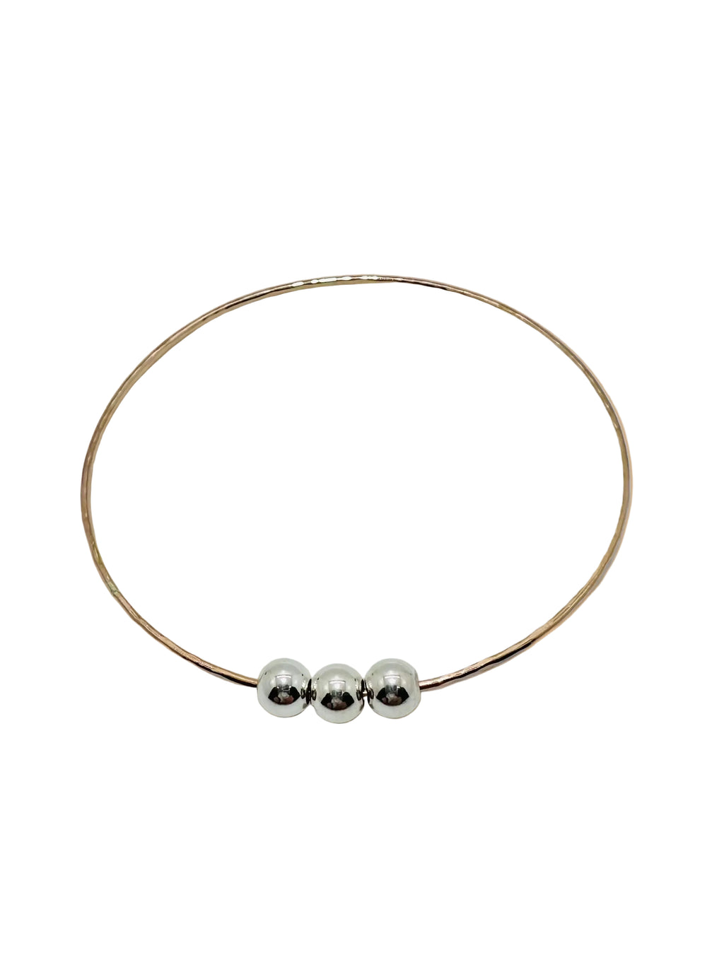 3 Ball Bangle - 14k Filled Mix