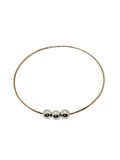 3 Ball Bangle - 14k Filled Mix