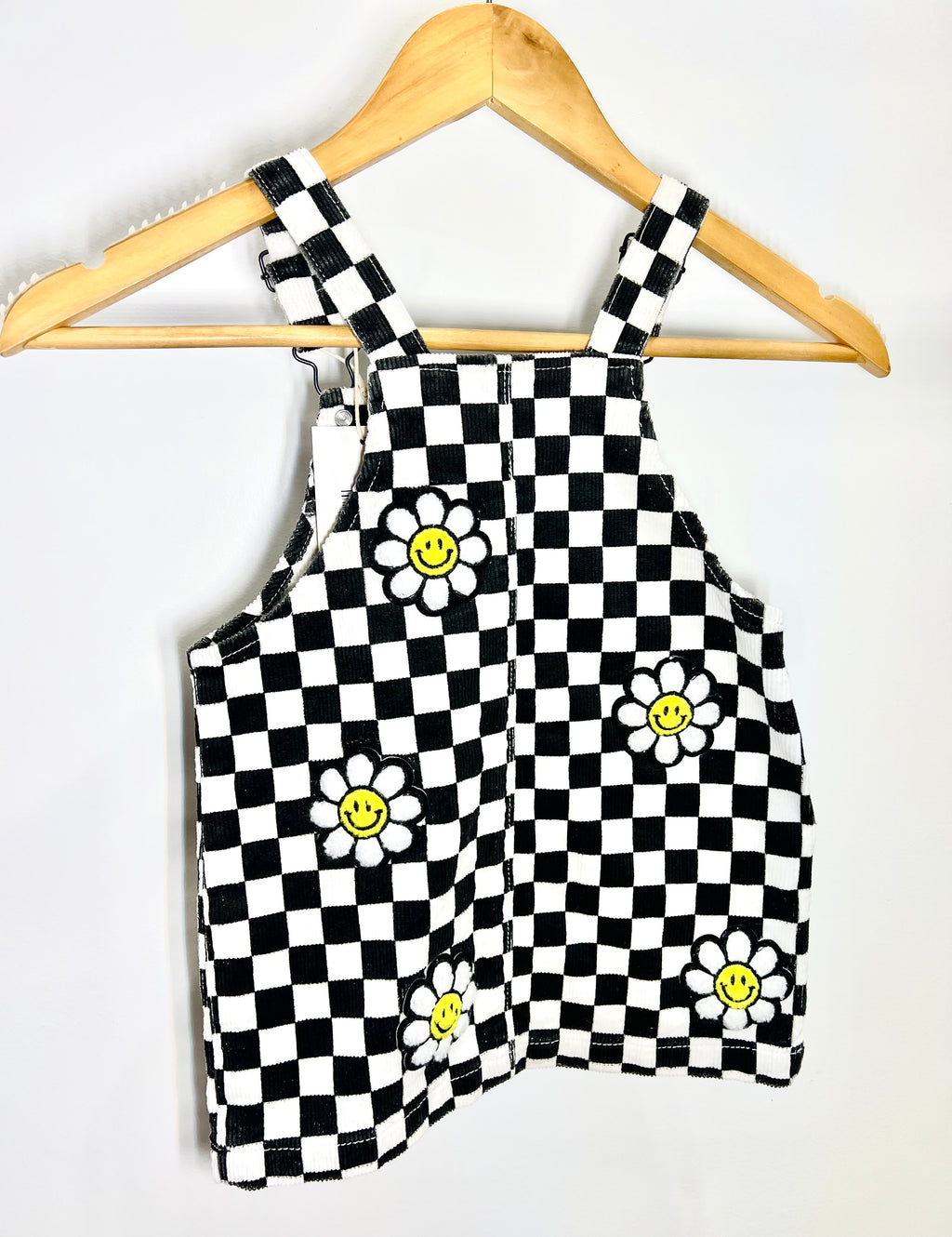 Girls Smiley Corduroy Jumper Dress