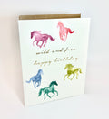 Wild Horses Birthday Card