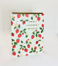 Sweet Birthday Wishes Strawberry Card
