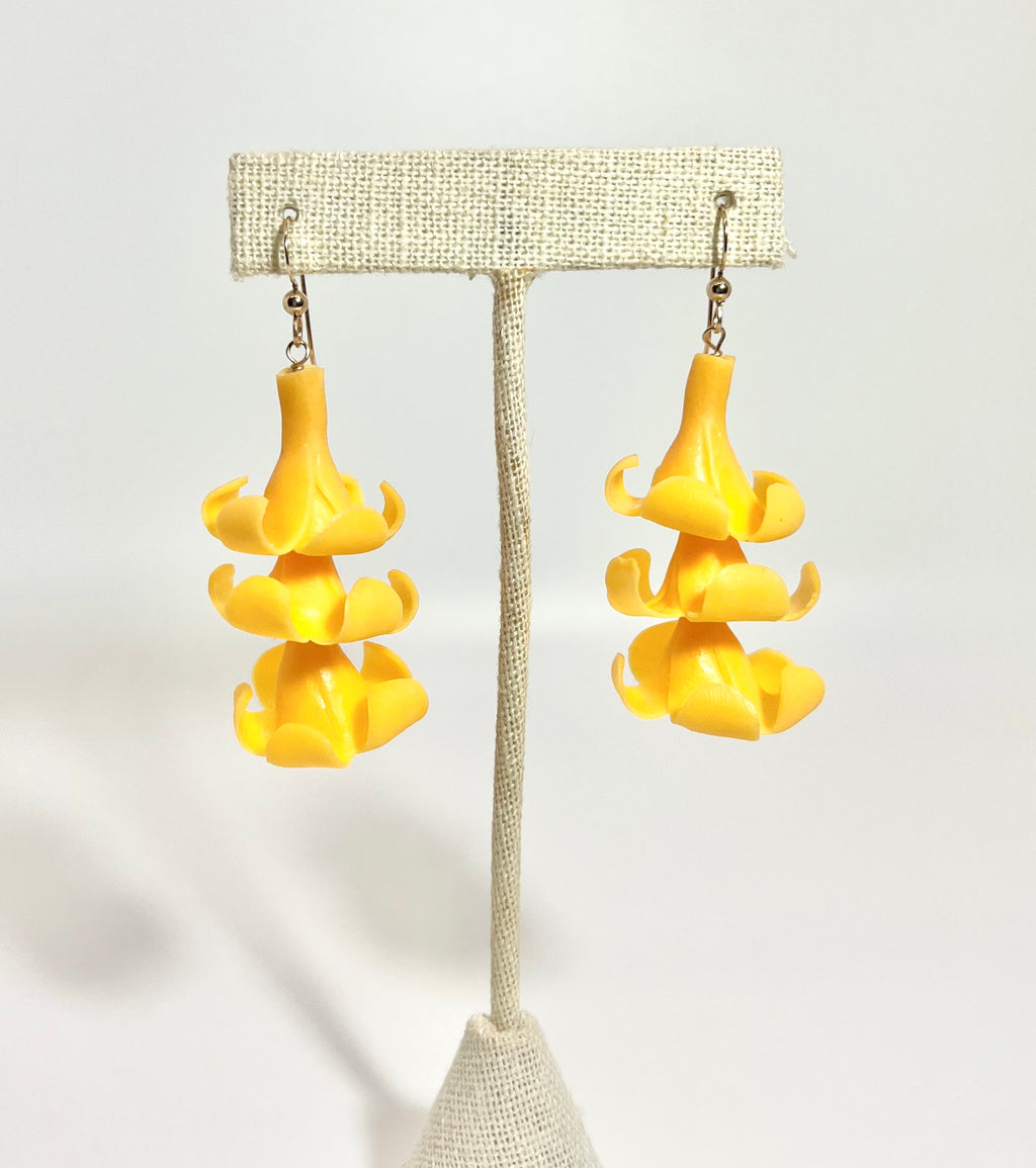 Clay Flower Stacked Earring’s - 14k GF