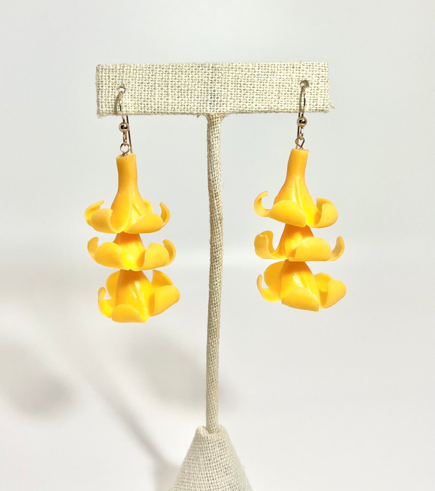 Clay Flower Stacked Earring’s - 14k GF