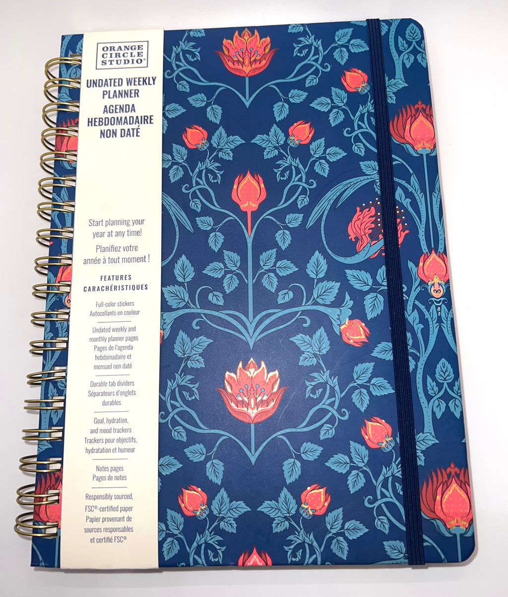 Garden Renaissance Undated Tri-Tab Planner
