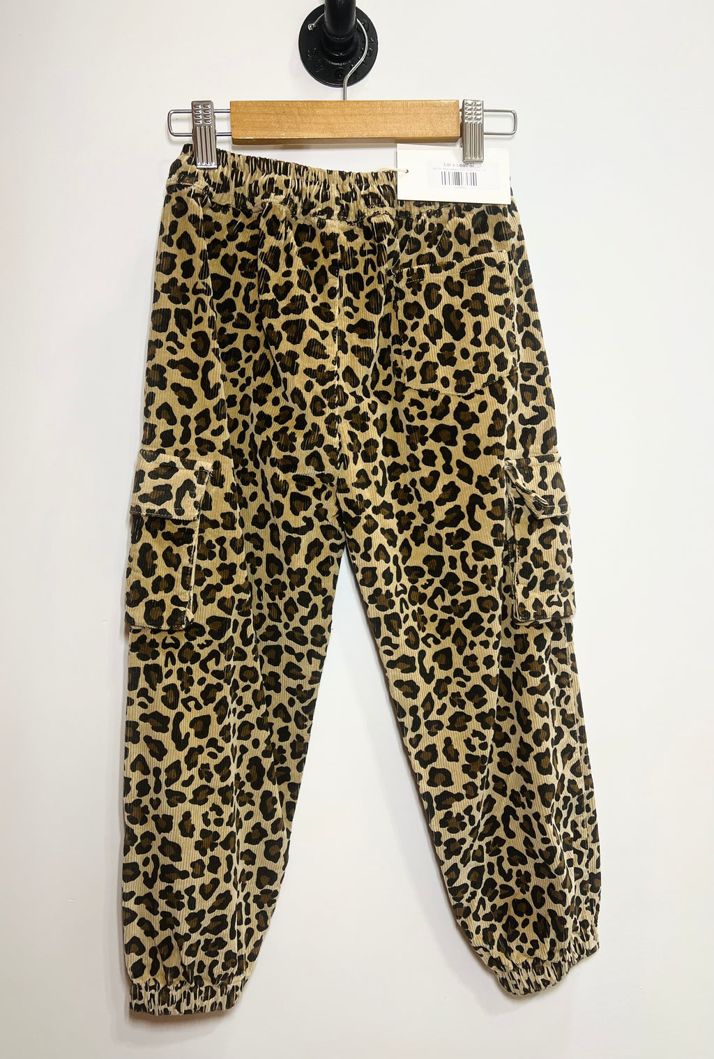 Kids Leopard Corduroy Cargo Pants