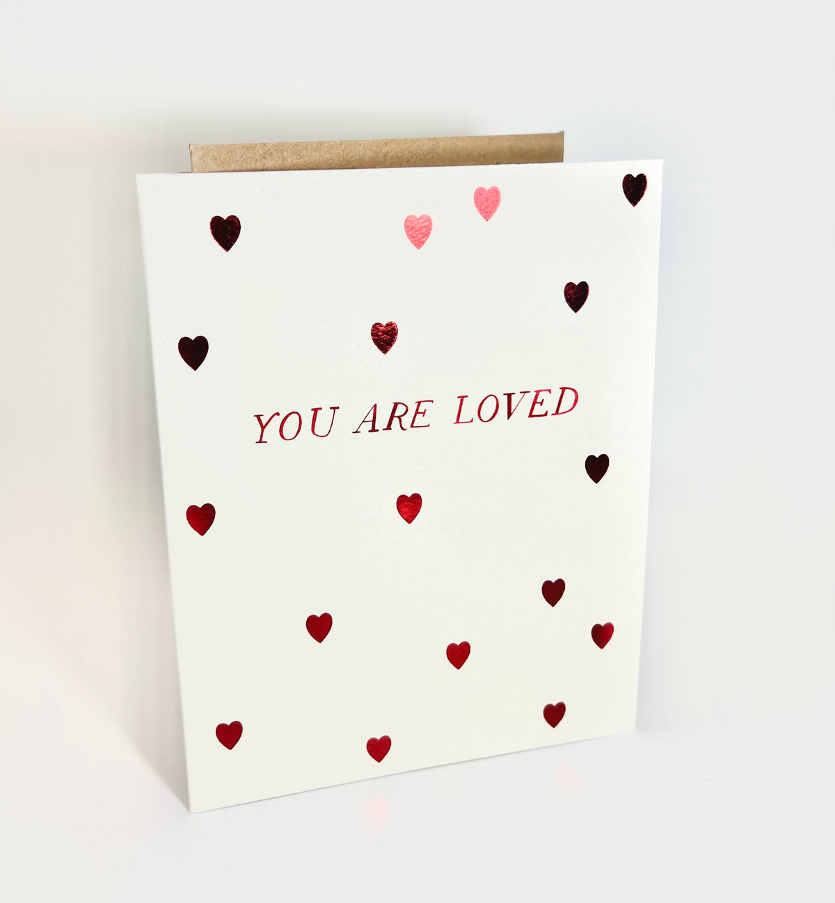 You Are Loved Hearts Card