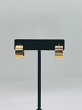Wide Flat Polished Half Hoop Earring’s