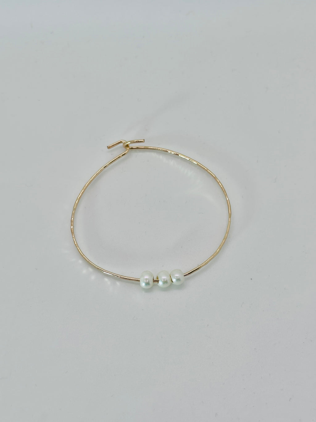 Sliding 3 Pearl Cuff - 14k GF
