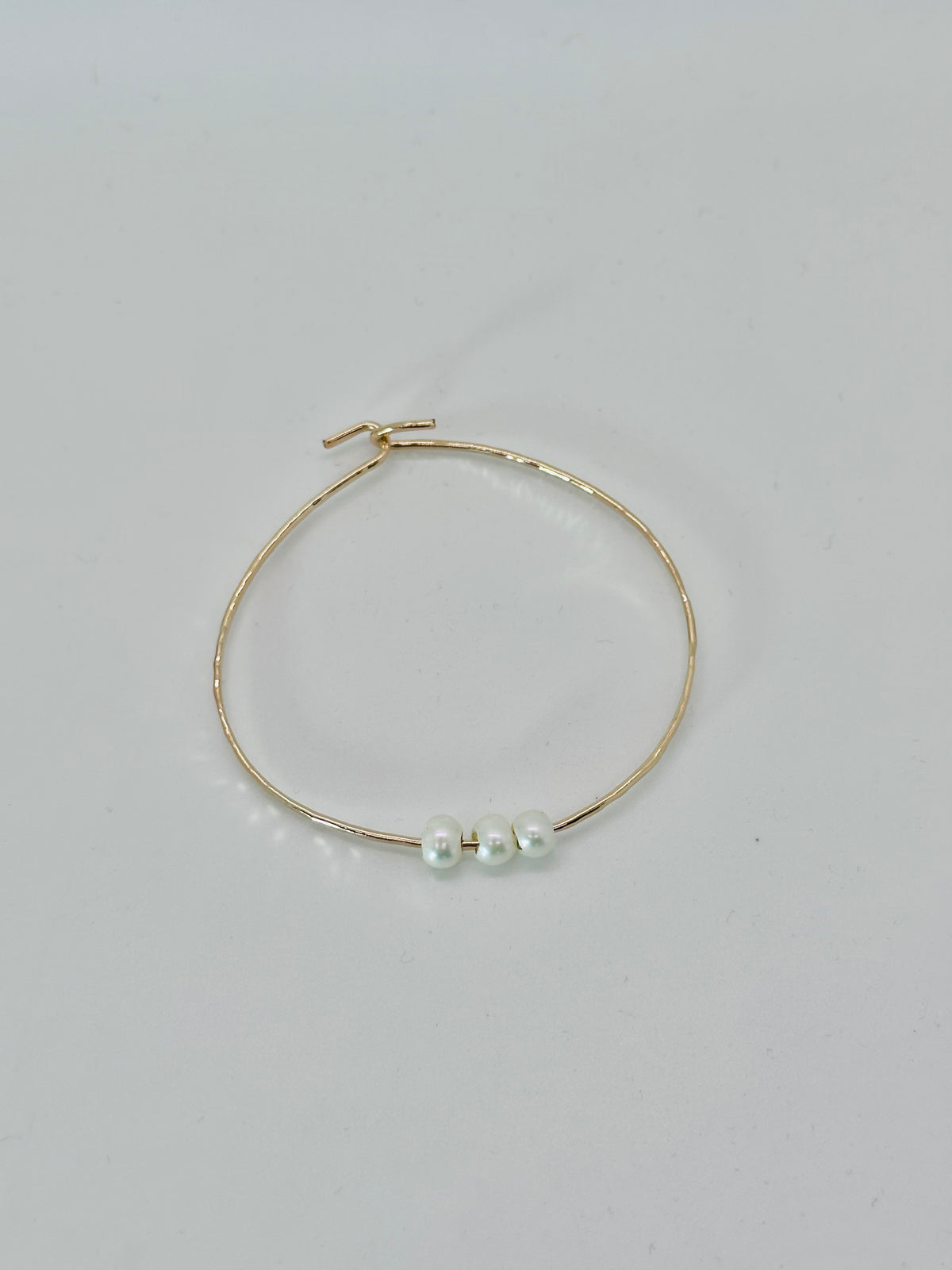 Sliding 3 Pearl Cuff - 14k GF