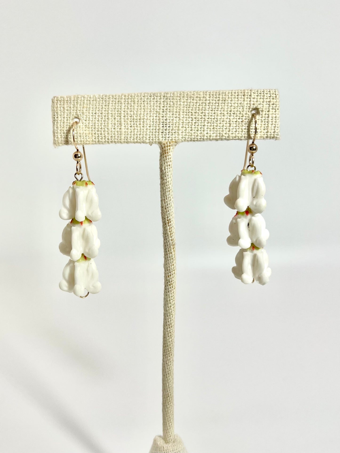Clay Flower Stacked Earring’s - 14k GF