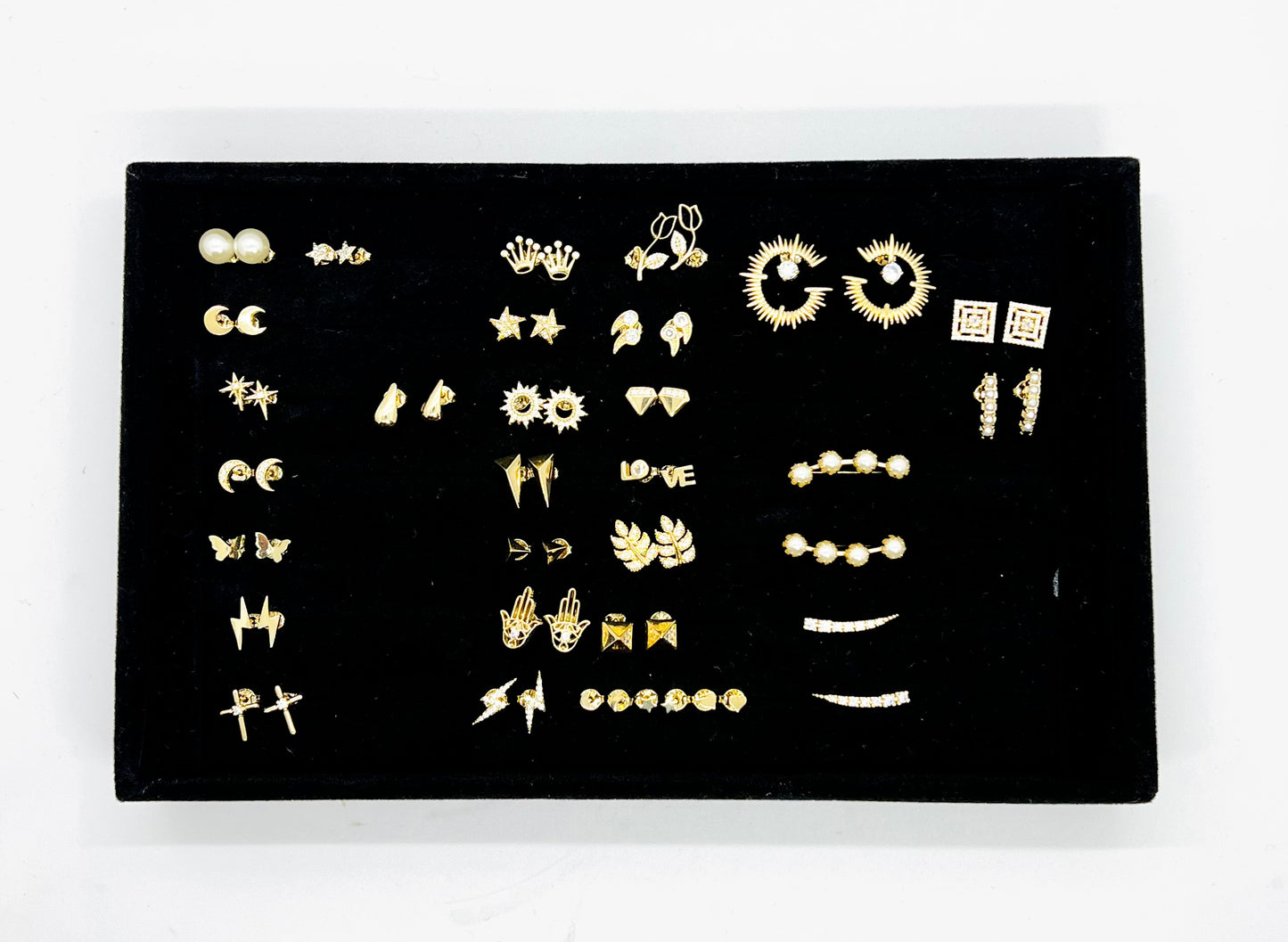 Stud/Climber Earrings - 18K GF