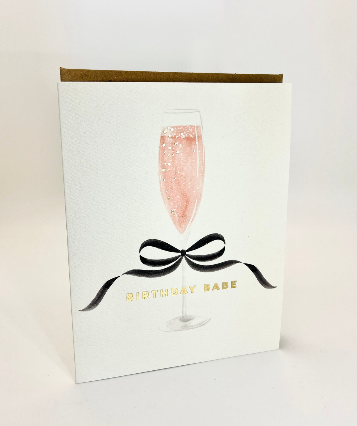 Birthday Babe, Champagne Card