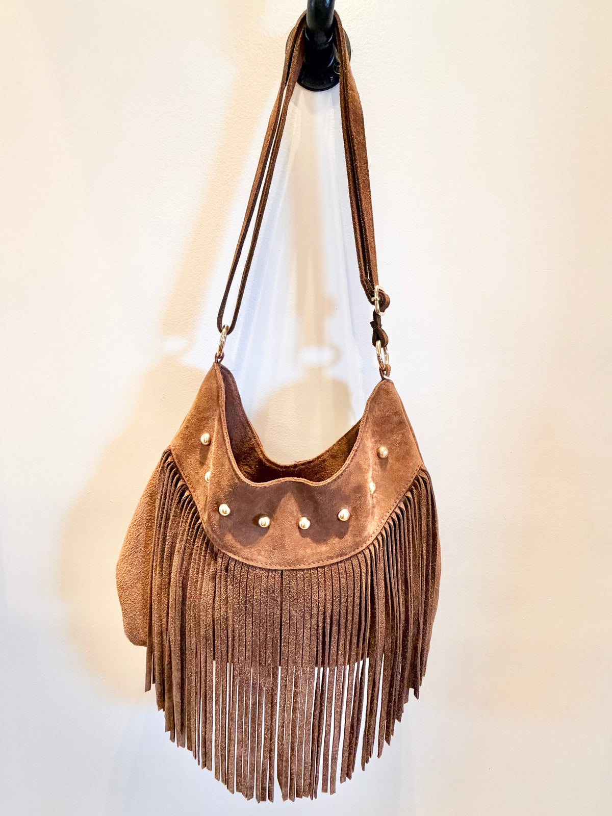 Ella Studded - Genuine Suede Fringe