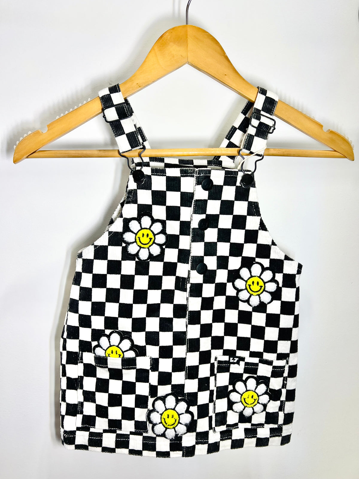 Girls Smiley Corduroy Jumper Dress