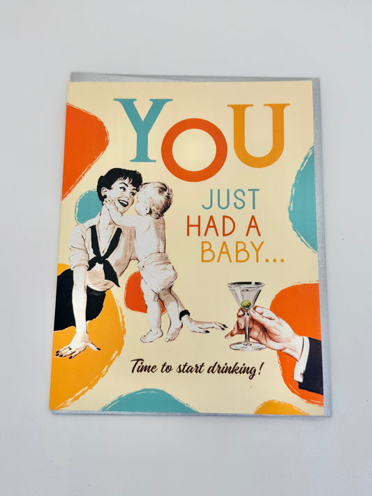 Baby Martini Card