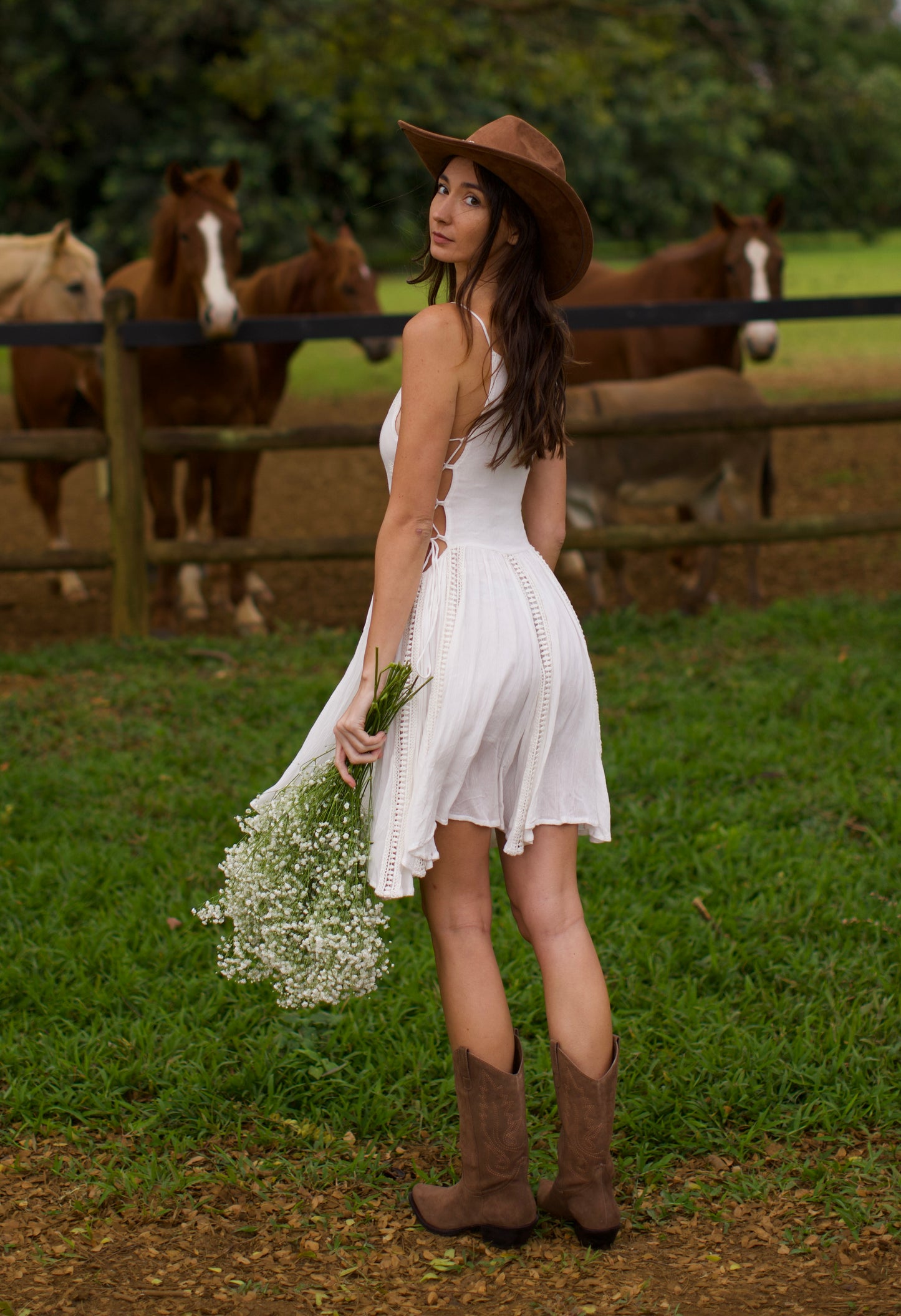 Sugar Mini Dress - White